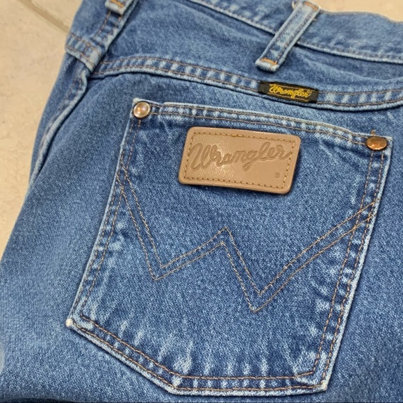 Vintage Wrangler Cowboy Cut Rigid Long Jeans Made in USA / 33 X 36 - Picture 9 of 12